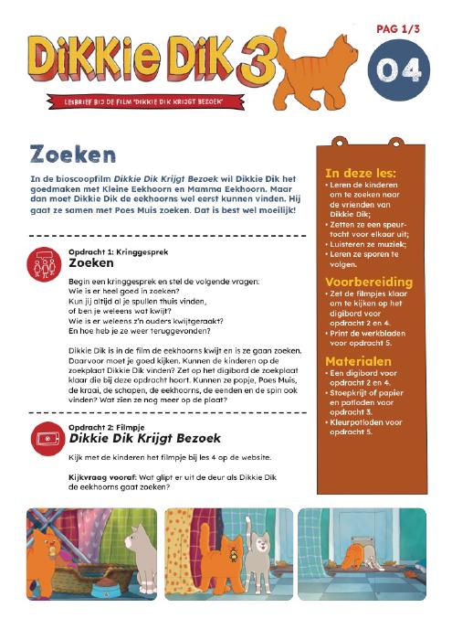 Lesbrief Zoeken