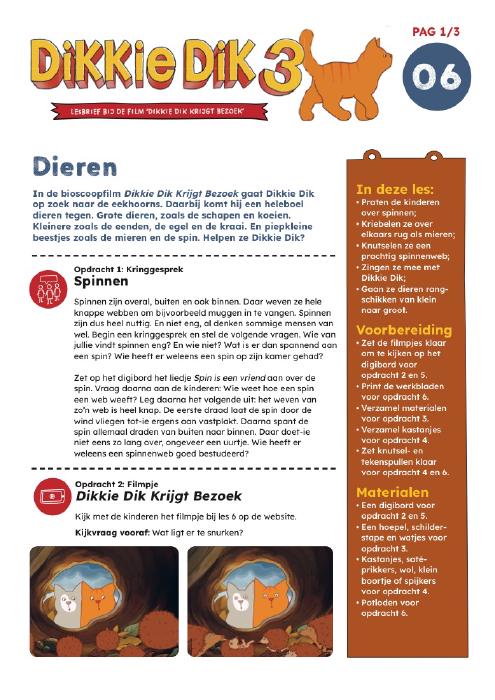 Lesbrief Dieren
